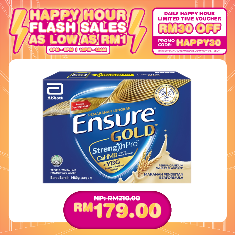 (HAPPY HOUR) ENSURE GOLD WHEAT 1.6KG/ YBG 1.48KG